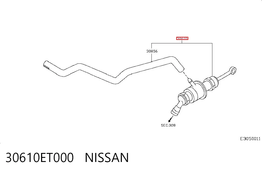  Главный цилиндр сцепления Nissan Qashqai 1