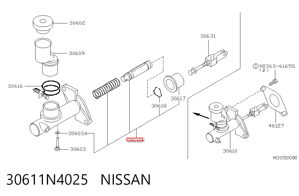 Ремкомплект главного цилиндра сцепления Nissan Terrano II внедорожник (R20) (1993 - 2006) цена, от 3.17 USD