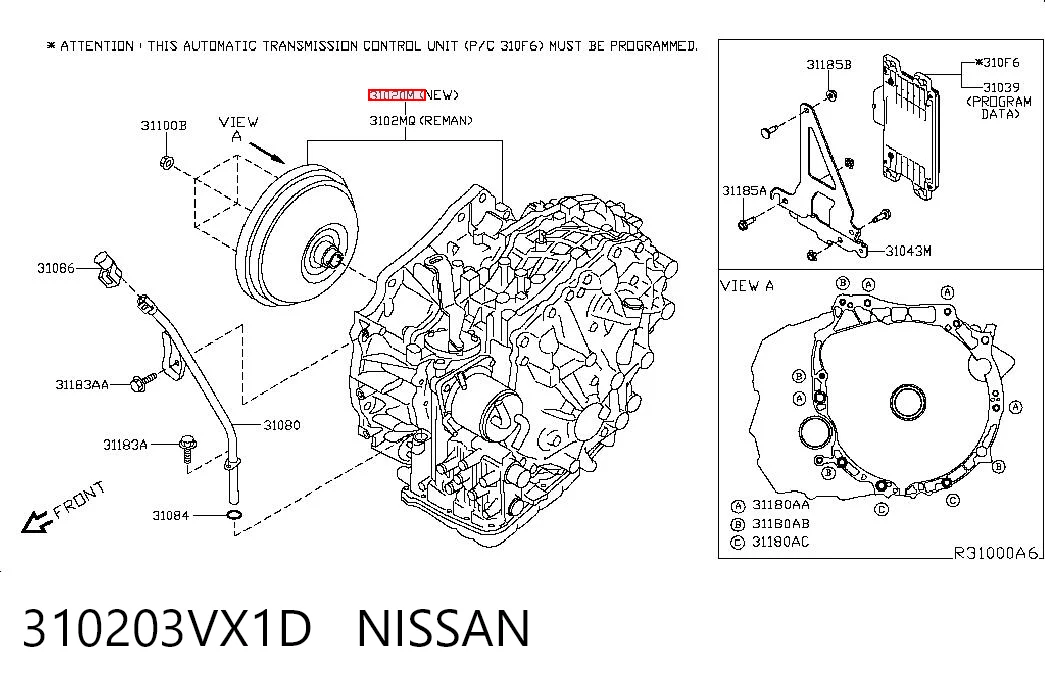 310203VX1D Nissan/Infiniti Автоматическая коробка передач