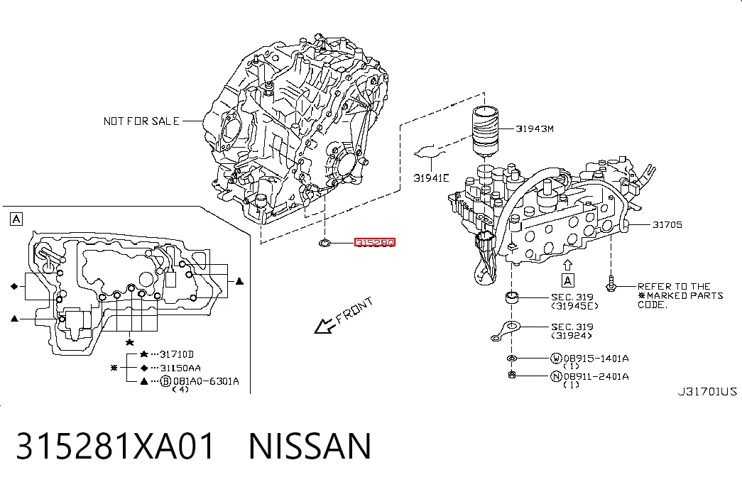 315281XA01 Nissan/Infiniti