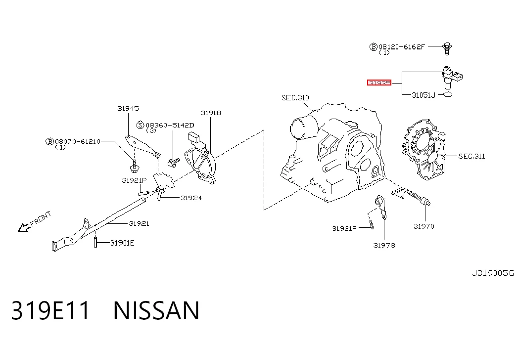 Датчик скорости спидометра на Nissan Almera TINO V10