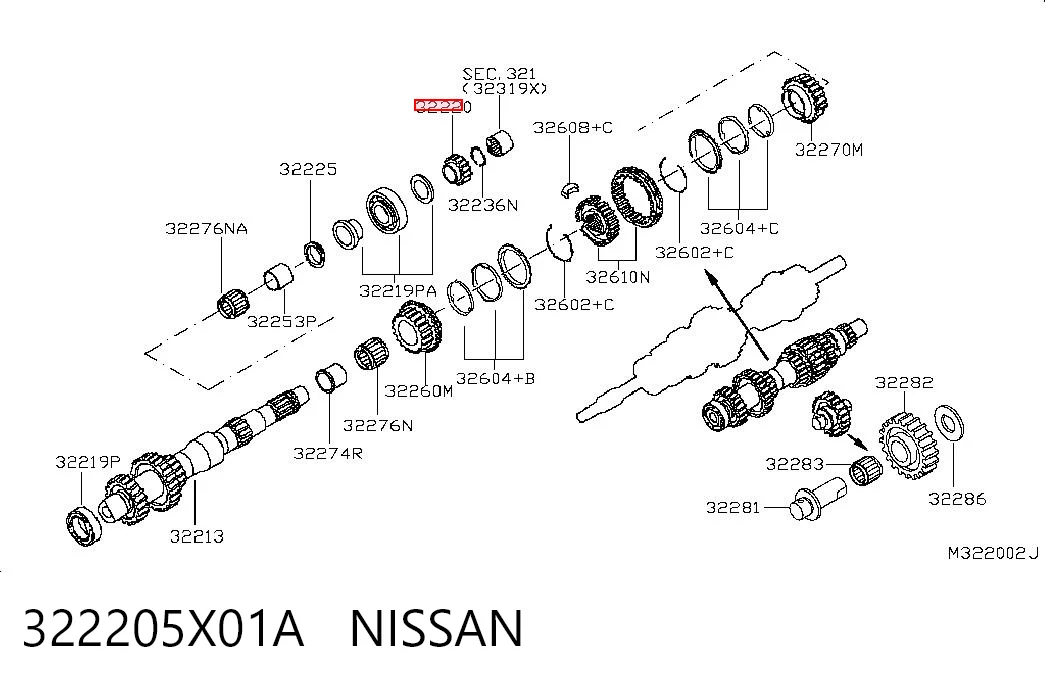 322205X01A Nissan/Infiniti