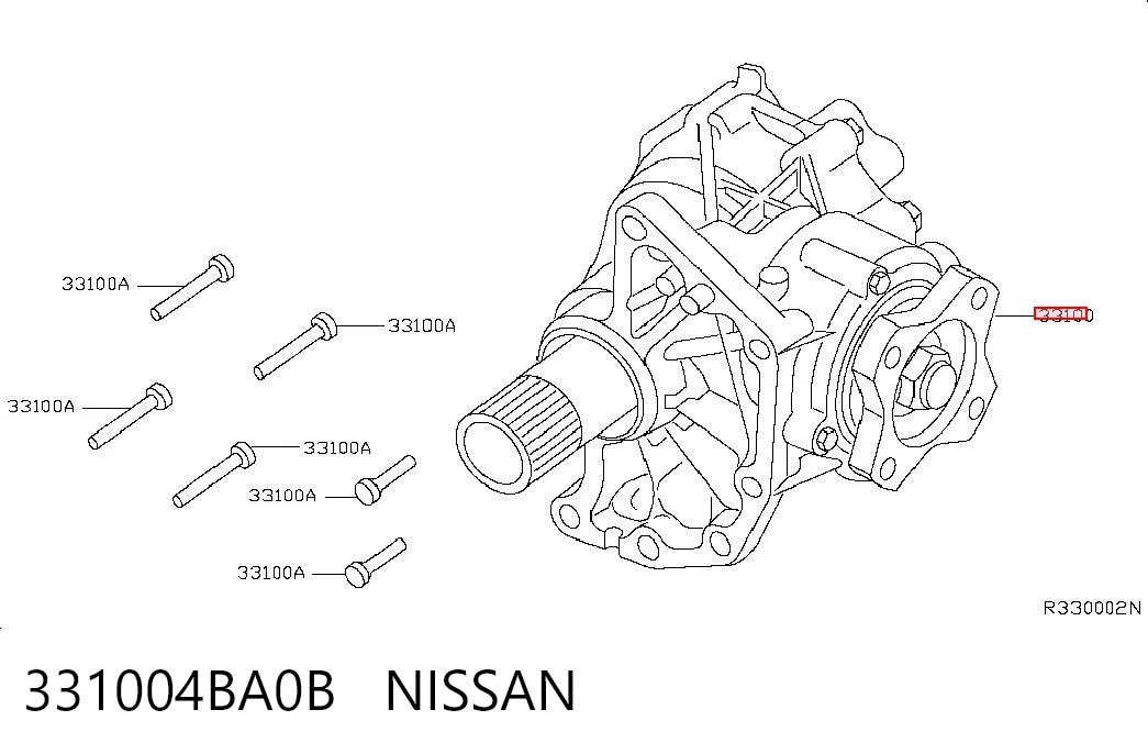 331004BA0B Nissan/Infiniti Раздатка, коробка раздаточная
