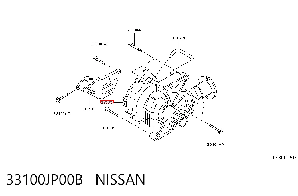 33100JP00B Nissan/Infiniti Раздатка, коробка раздаточная
