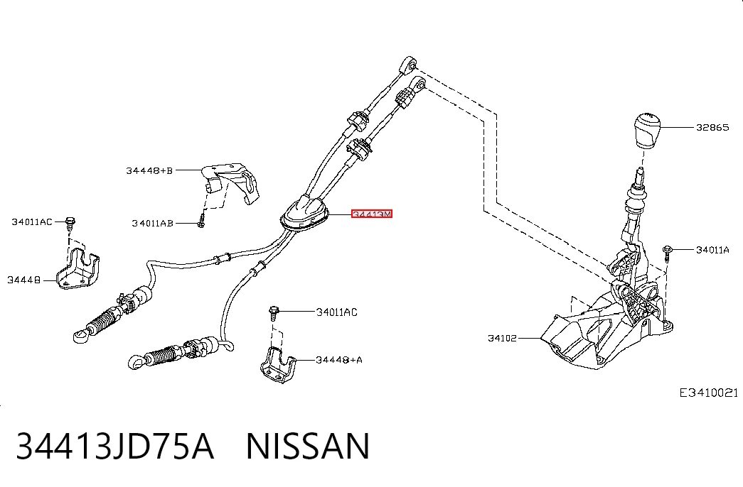  Трос КПП Nissan Qashqai 1
