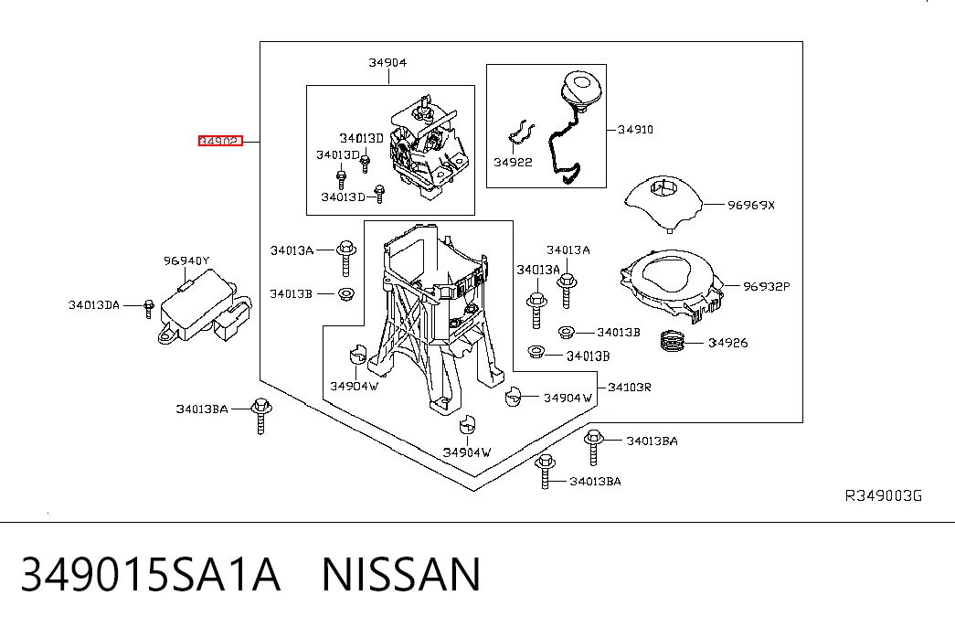 Механизм переключения передач Nissan LEAF I хэтчбек (ZE0U) (2012 - 2017) цена, от 15.20 USD