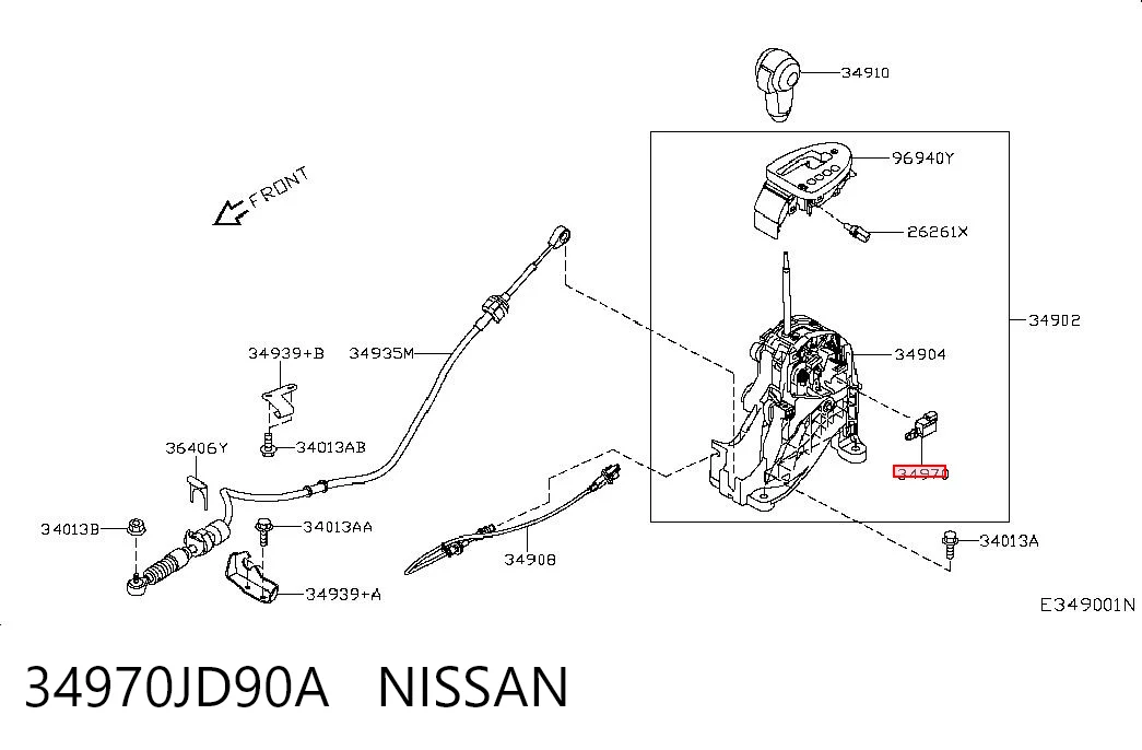 Соленоид автомата на Nissan Qashqai I J10
