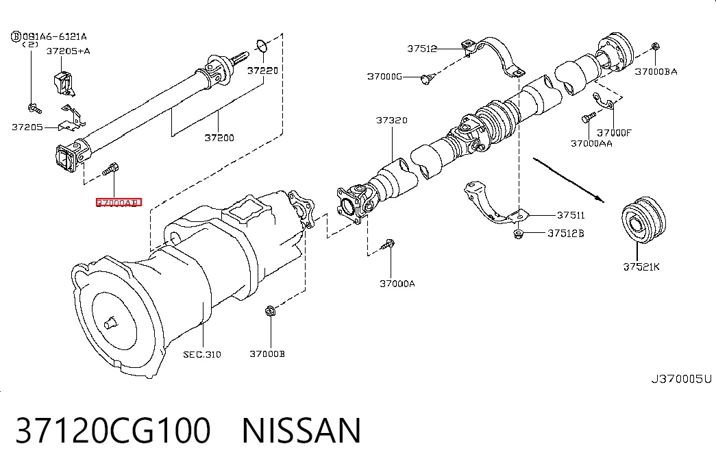 37120CG100 Nissan/Infiniti