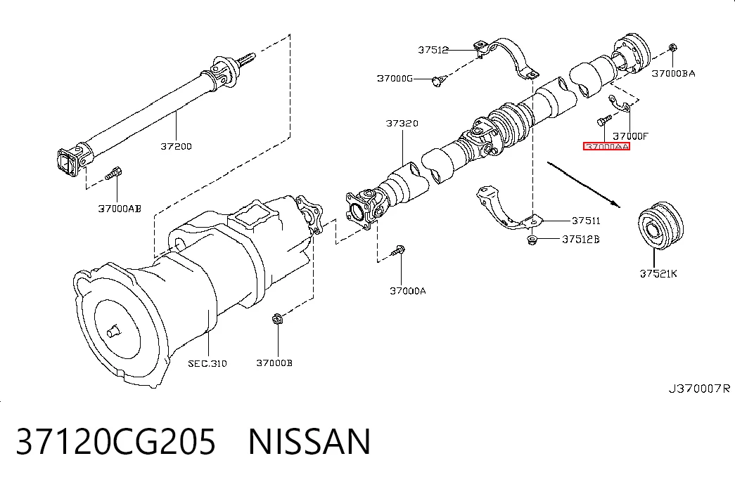 37120CG205 Nissan/Infiniti