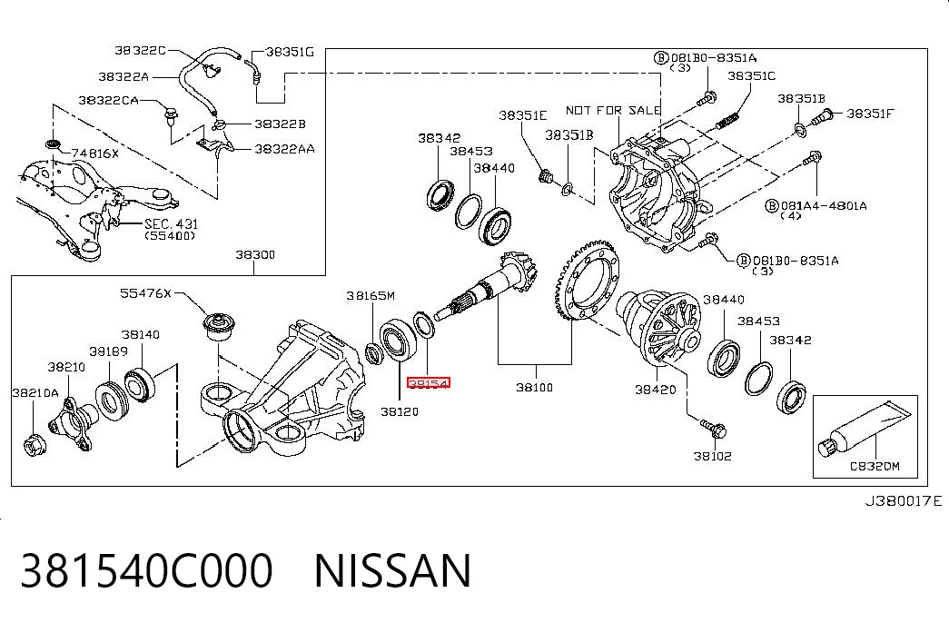 381540C000 Nissan/Infiniti