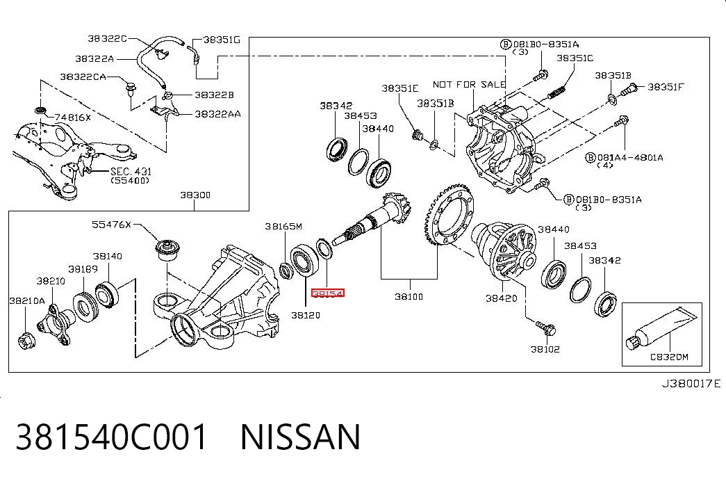 381540C001 Nissan/Infiniti