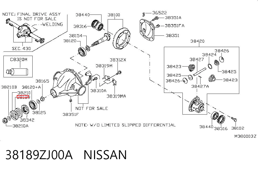 Сальник хвостовика редуктора Ford 1C3Z4L616BA