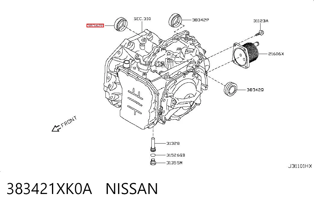 Сальник АКПП/КПП (вал-шестерни) Chrysler 2702A021 цена, от 4.82 USD