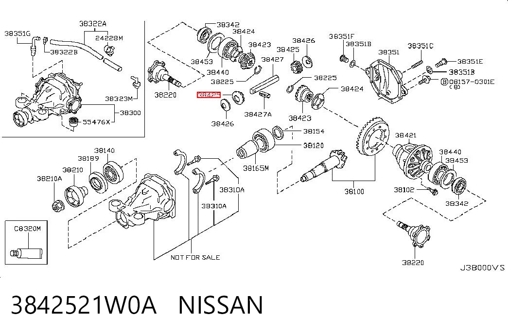 3842521W0A Nissan/Infiniti