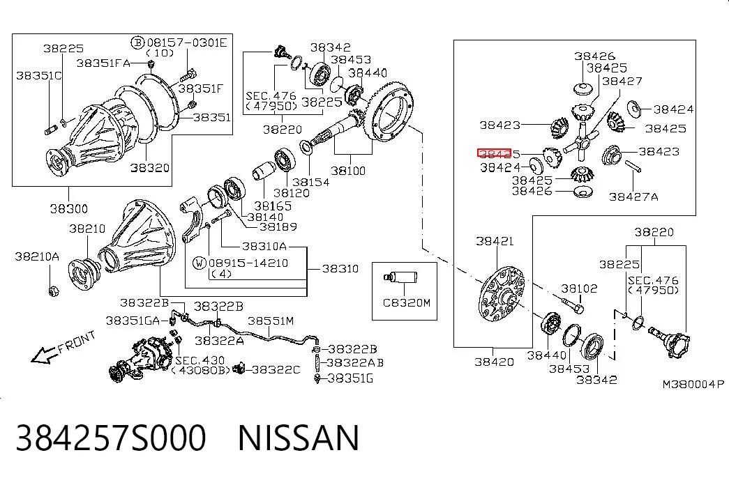 384257S000 Nissan/Infiniti