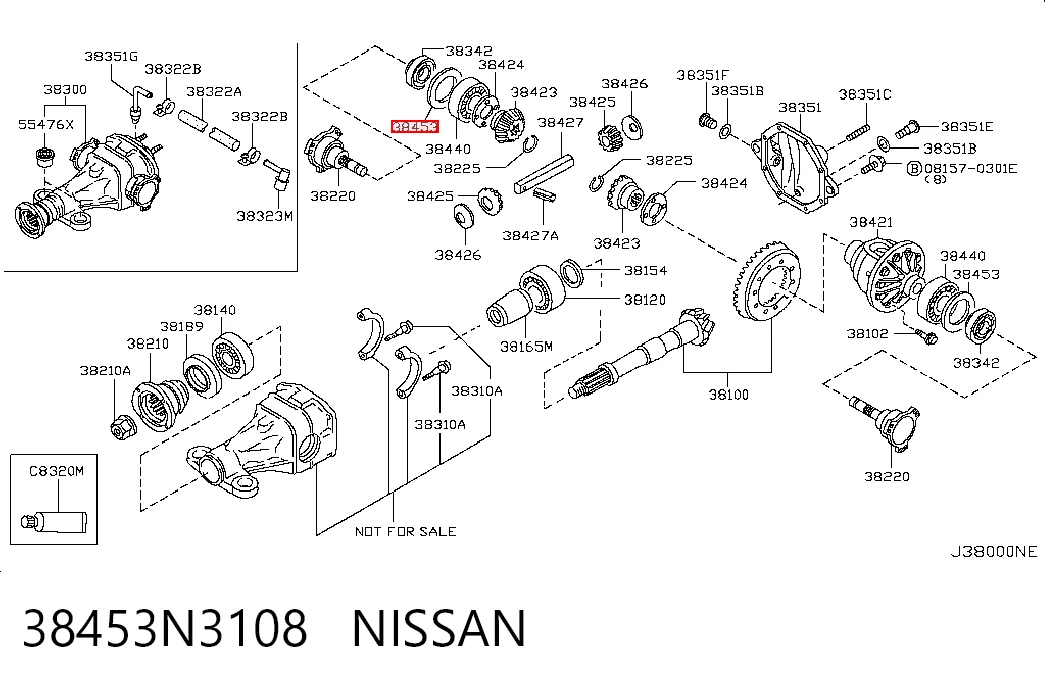 38453N3108 Nissan/Infiniti
