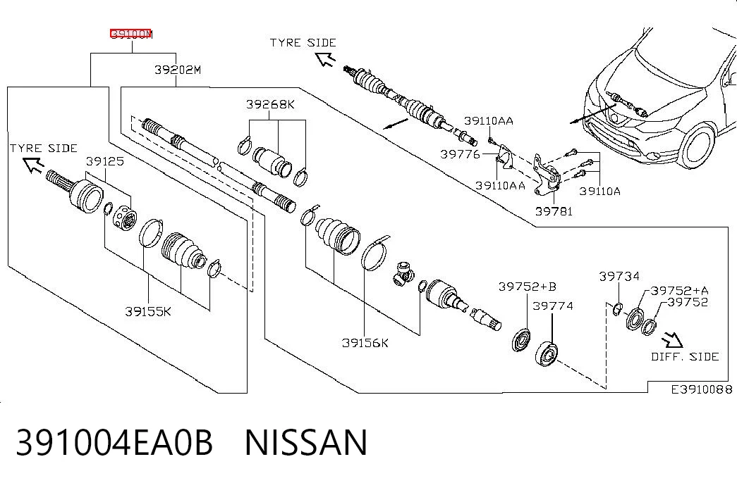 Привод передний правый GKN-Spidan 0036259 цена, от 148.80 USD