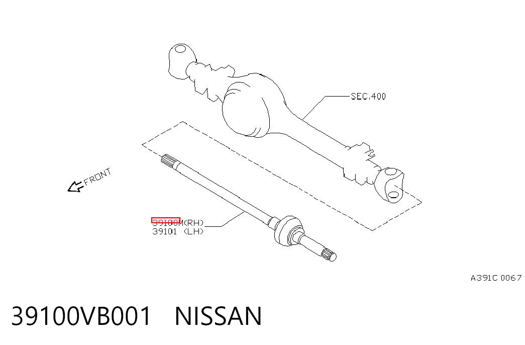  Правая полуось Nissan Patrol 
