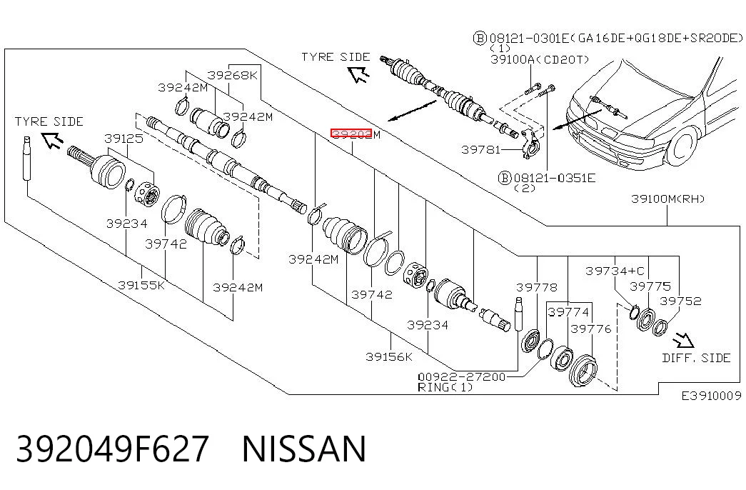 392049F627 Nissan/Infiniti