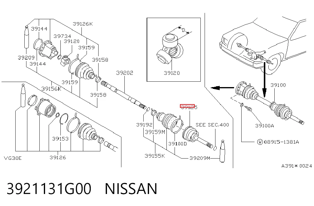 ШРУС наружный GKN-Spidan 0023960