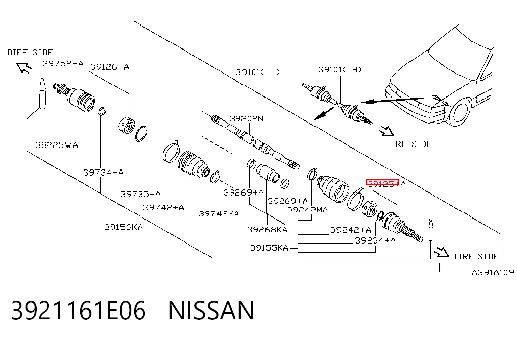 3921161E06 Nissan/Infiniti