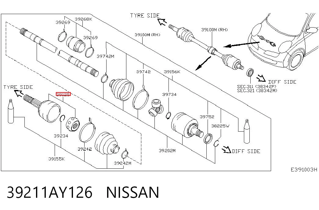 Купить G11057 Japan Cars Внешняя граната