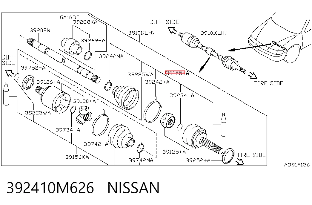 Купить 026181 GKN-Spidan Пыльник гранаты наружный, передний