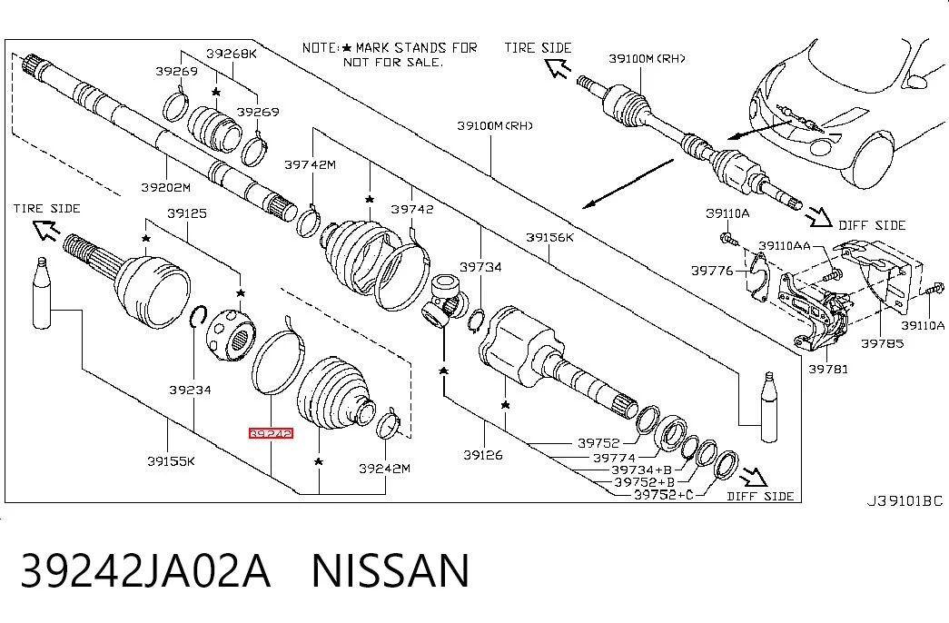 39242JA02A Nissan/Infiniti