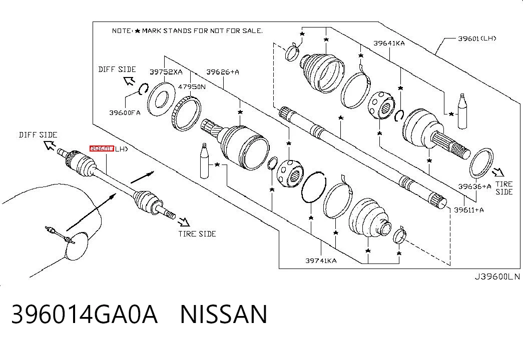 396014GA0A Nissan/Infiniti