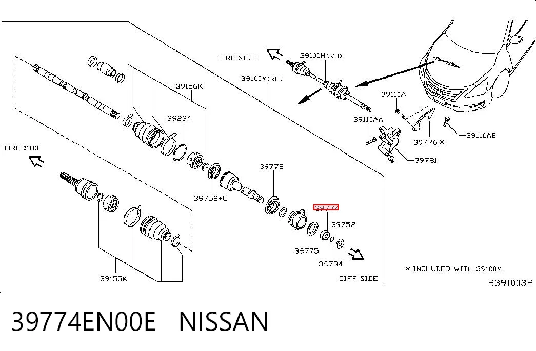 95517208 Peugeot/Citroen Подвесной подшипник передней полуоси