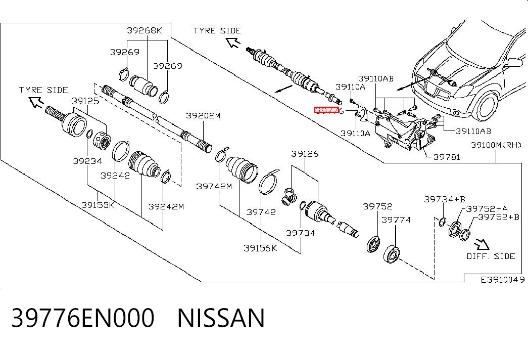 39776EN000 Nissan/Infiniti
