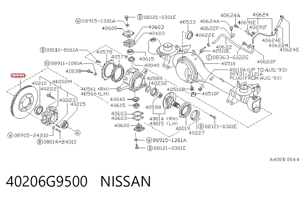  Передние тормозные диски Nissan Patrol 