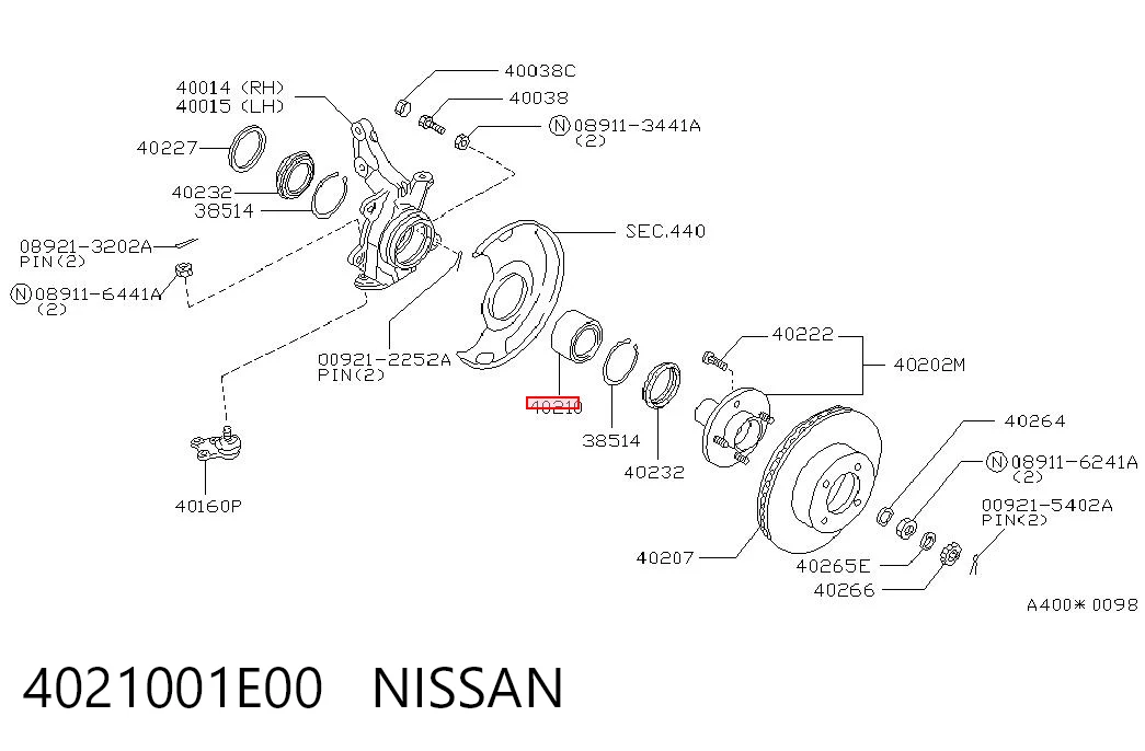 Подшипник ступицы H11010BTA Japan Cars