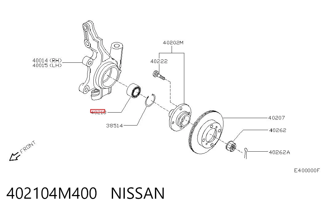 Подшипник ступицы 40BWD15 NSK