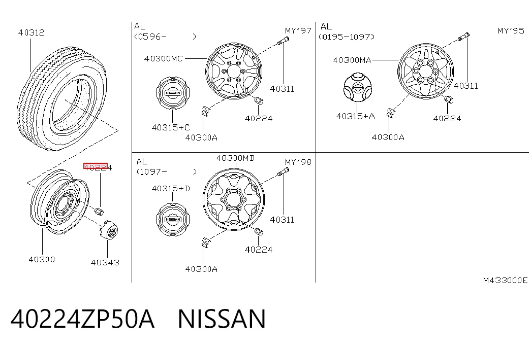  Гайки колесные Nissan LEAF 1