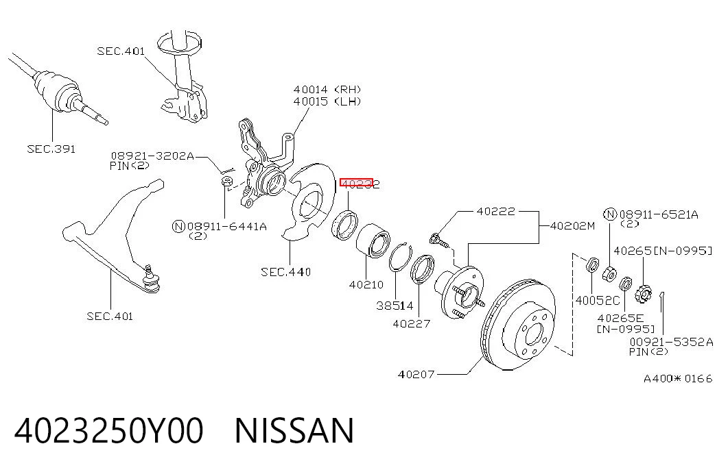 Сальник передней ступицы внутренний N2264 Musashi