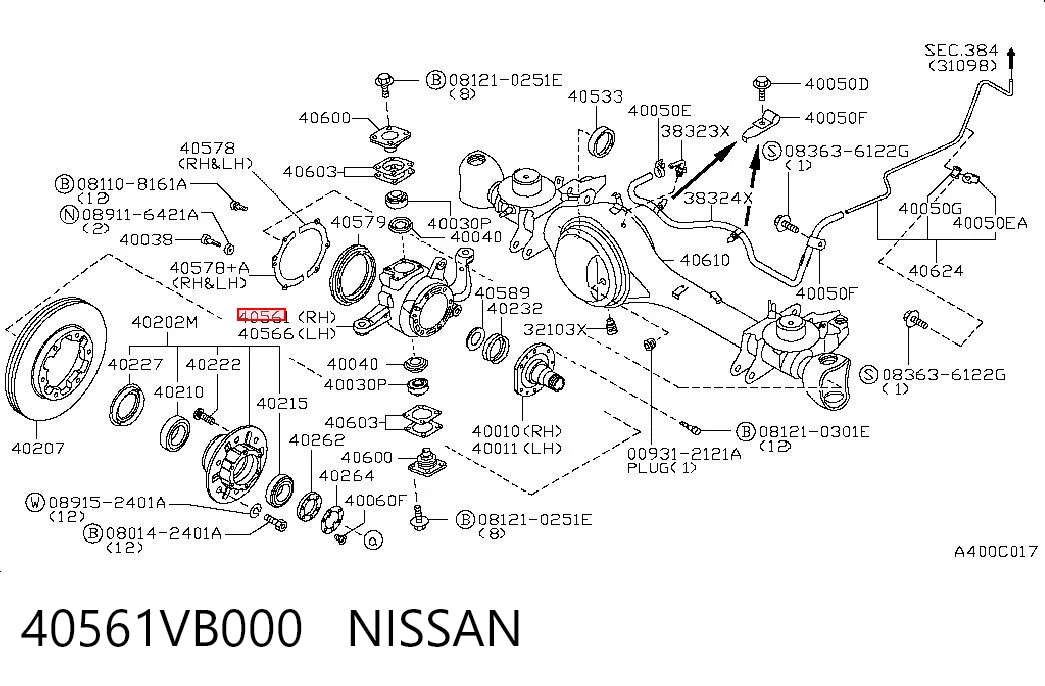 40561VB000 Nissan/Infiniti