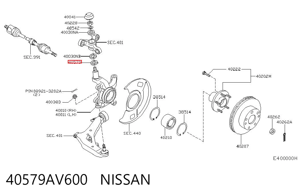 40579AV600 Nissan/Infiniti