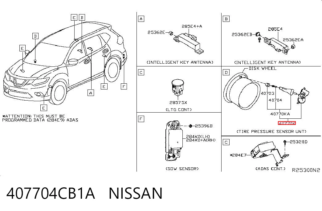 Датчик давления в шинах 95523608 Peugeot/Citroen