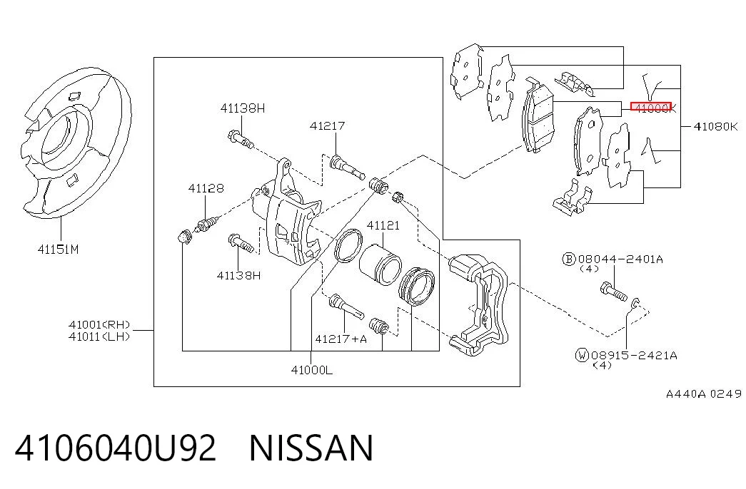 CJ1144 Toko cars Колодки передние