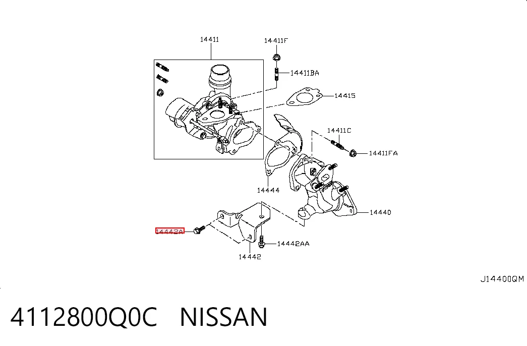 4112800Q0C Nissan/Infiniti