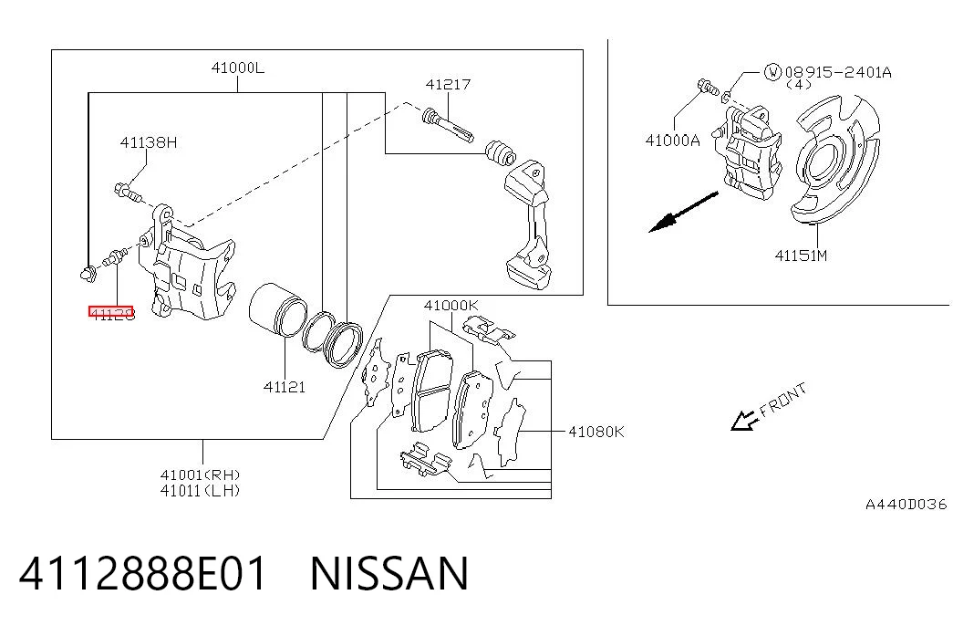 Штуцер прокачки суппорта тормозного переднего 4754712010 Daihatsu