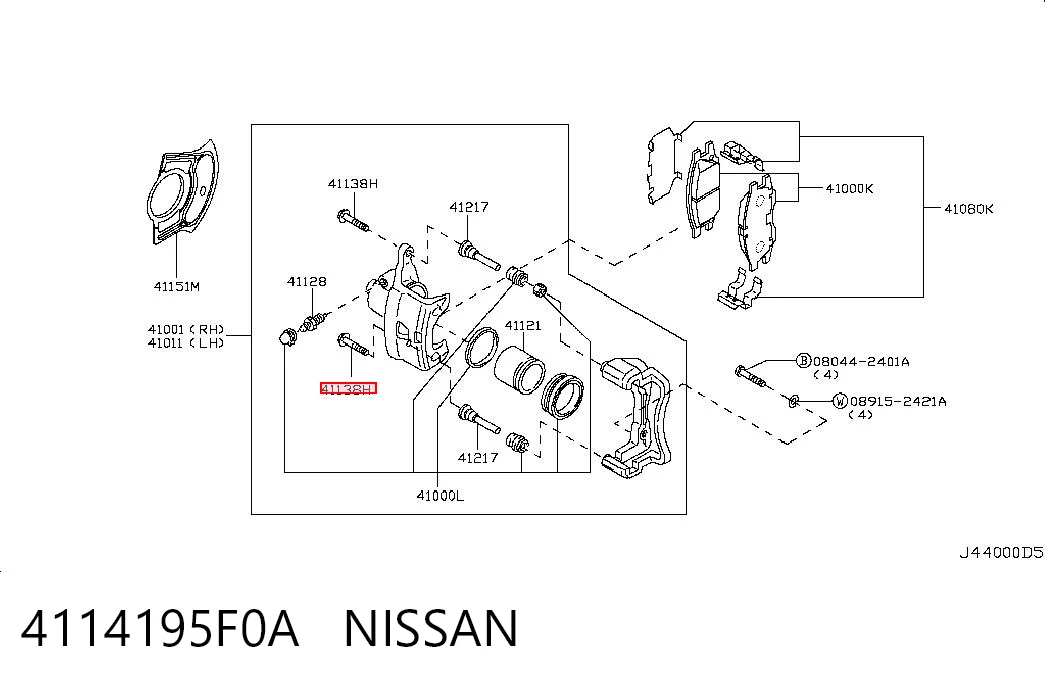 4114195F0A Nissan/Infiniti