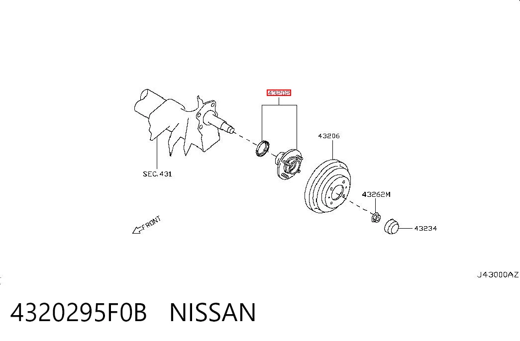 Ступица задняя на Nissan Almera CLASSIC B10RS