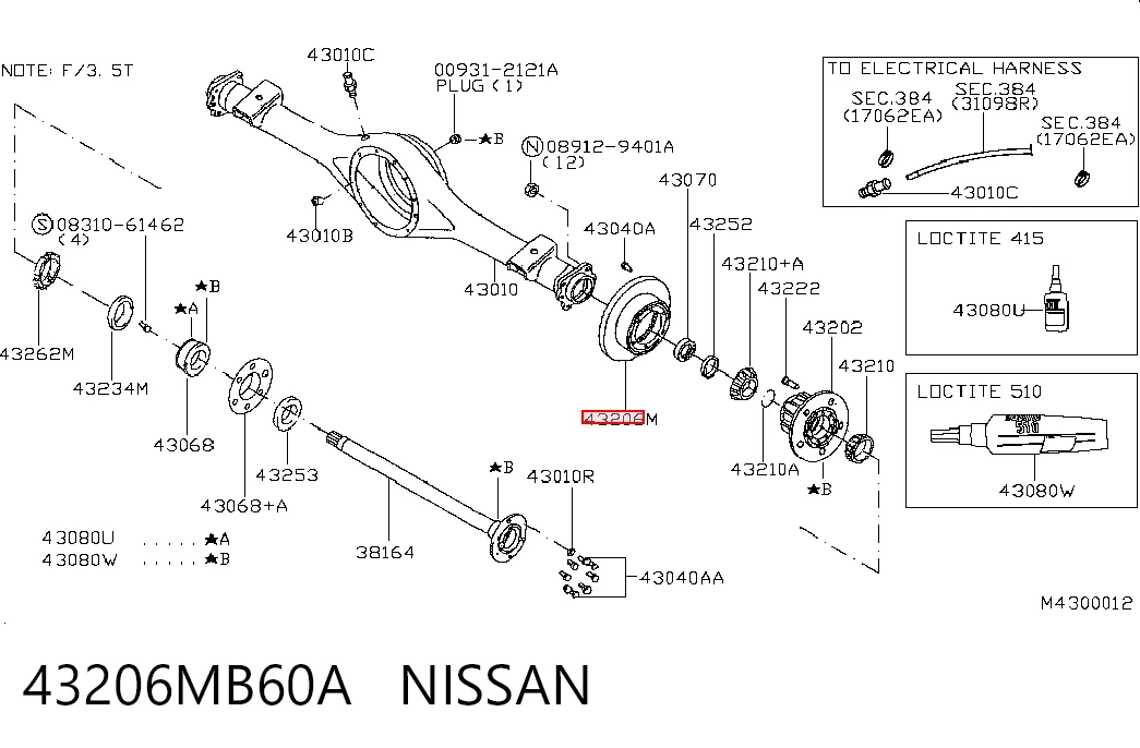 Тормозные диски 43206MB60A Renault (RVI)