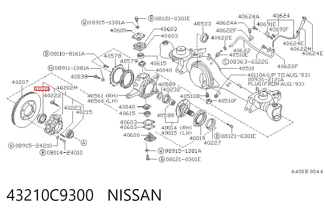 4T32011X SNR Передний подшипник колеса