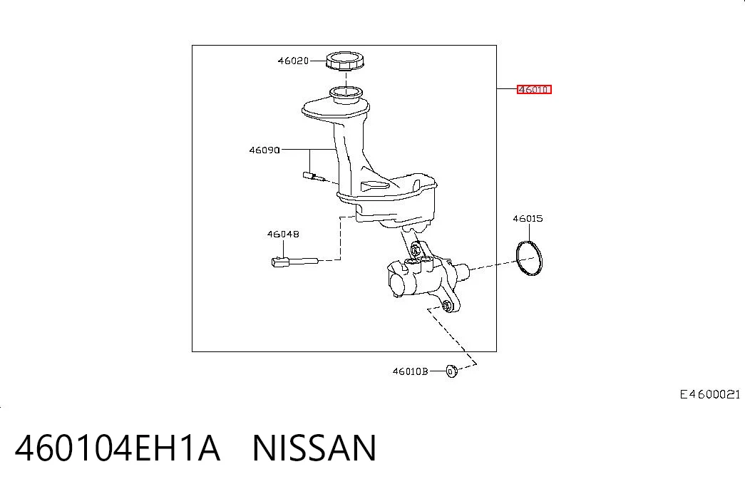 Цилиндр главный тормоза (гидротормозов) Nissan Qashqai II внедорожник (J11) (2013 - 2021) цена, от 14.09 USD