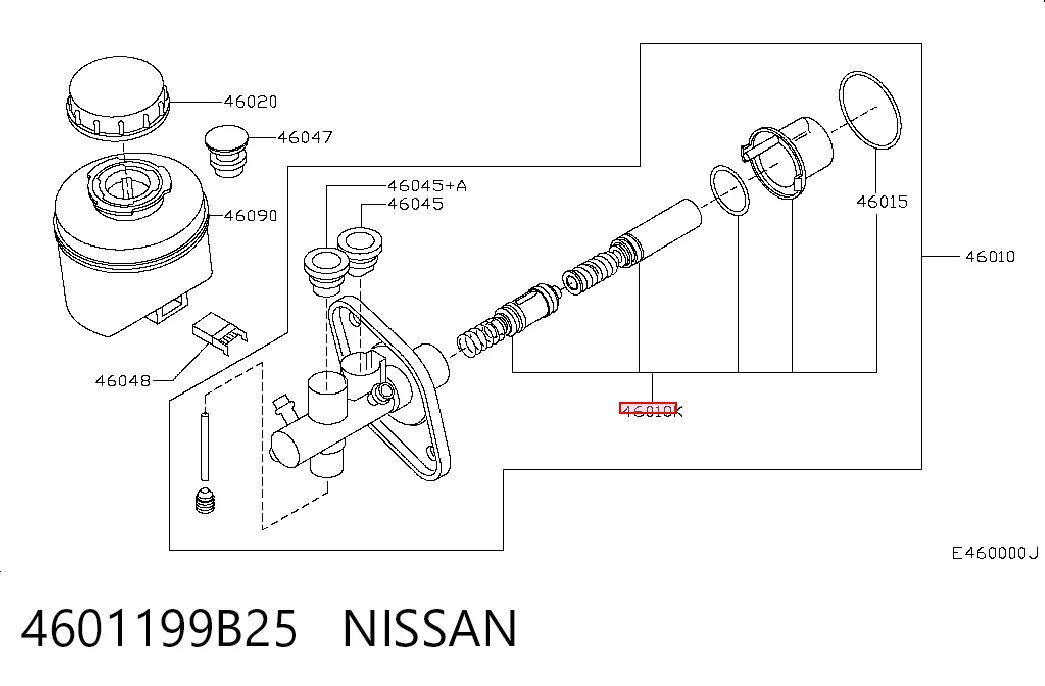 Ремкомплект тормозного цилиндра на Nissan Micra  K11