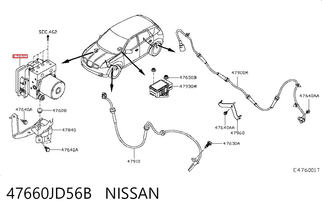 Гидроблок АБС Nissan Qashqai I внедорожник (J10) (2006 - 2013) цена, от 95.48 USD