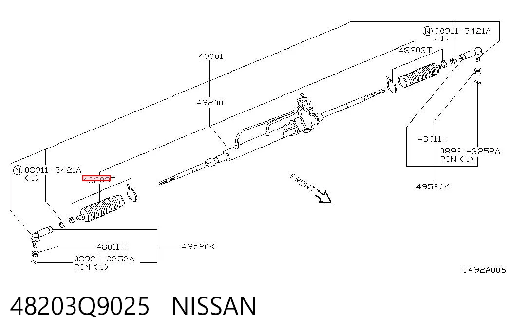 I61027 Japan Cars Пыльник рулевой тяги